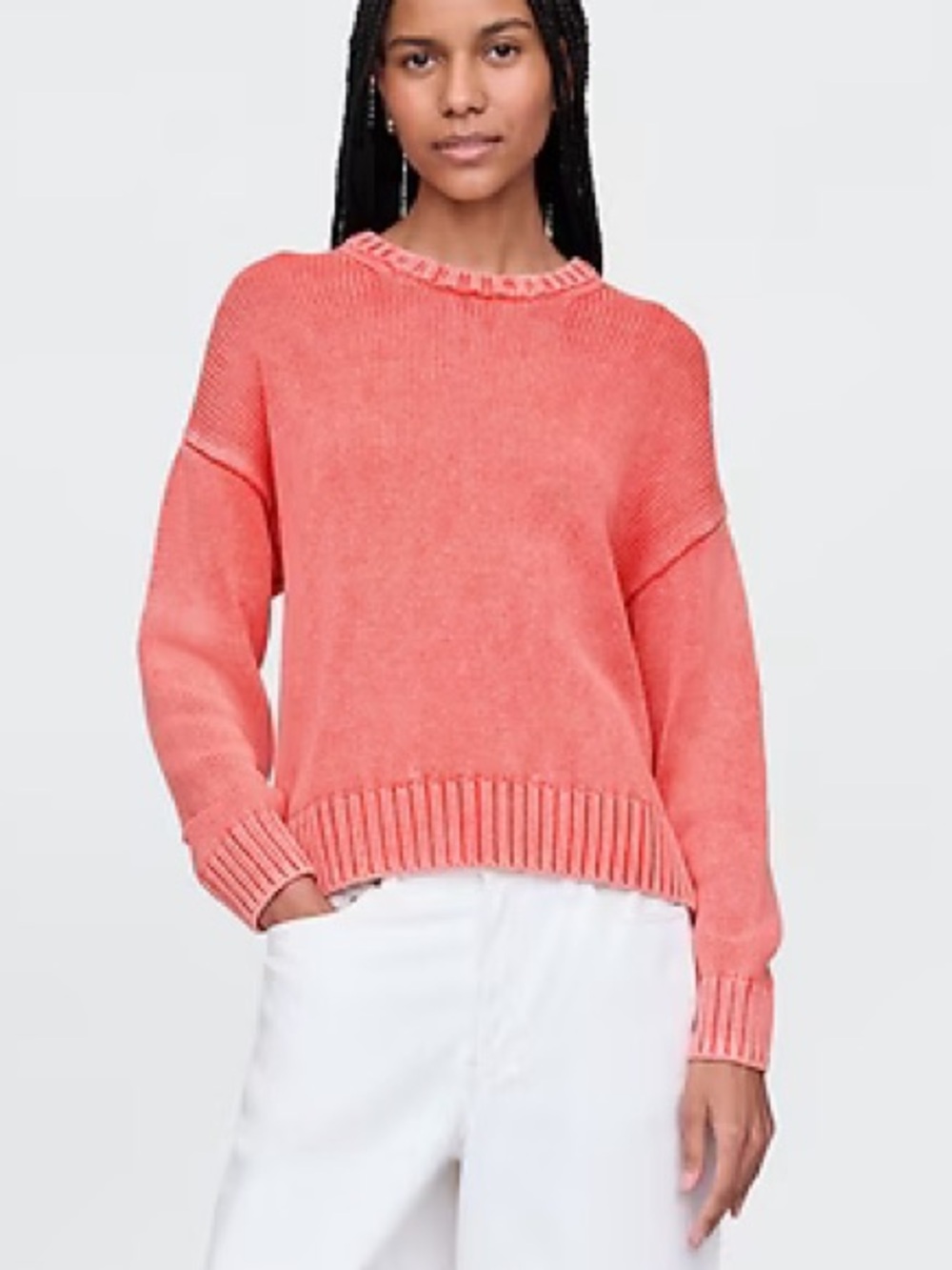 GAP Coral Scoop Neck Knit Sweater